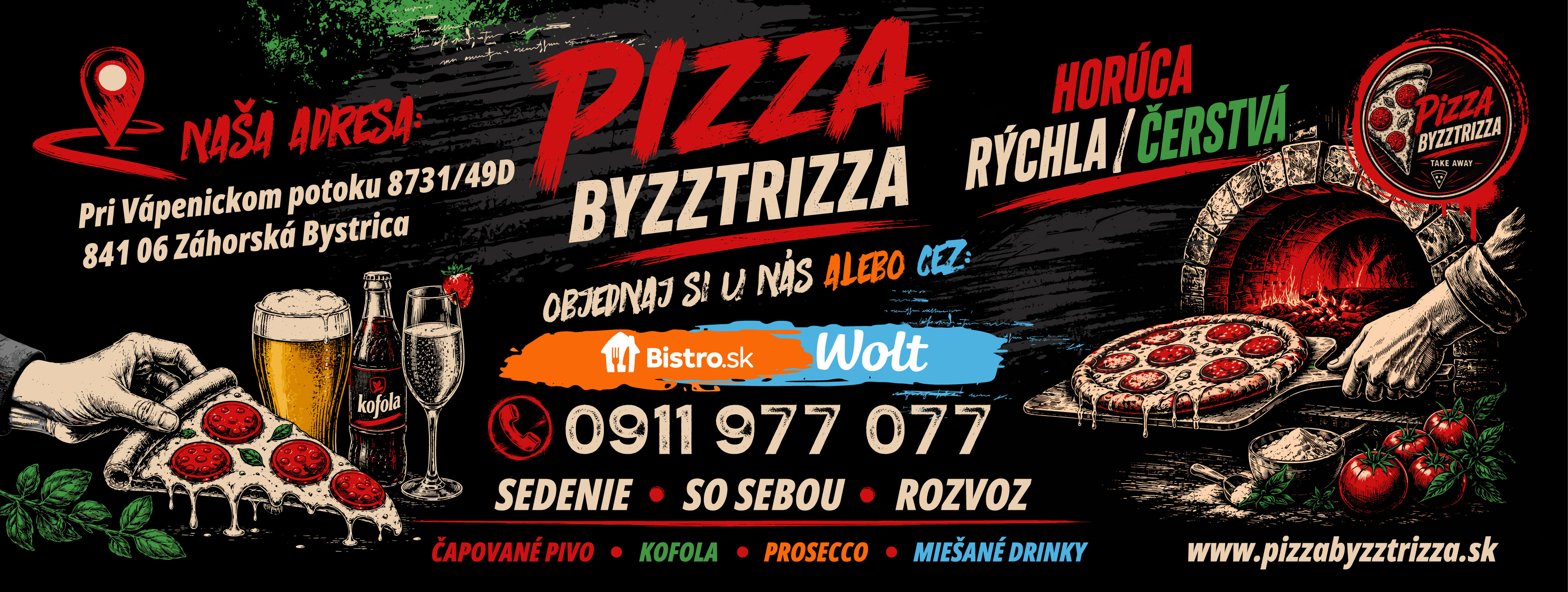Pizza BYZZTRIZZA Banner